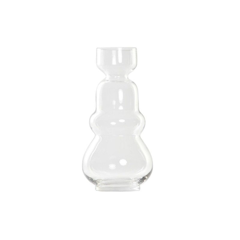 Vase DKD Home Decor Kristall Durchsichtig Moderne (14 x 14 x 30 cm)