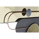 Decoração de Parede DKD Home Decor Cinzento Dourado Metal PVC Moderno (96 x 5 x 40,6 cm)