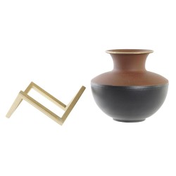 Vaso DKD Home Decor Multicolor Metal Moderno 17 x 16 x 17 cm