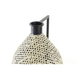 Vase DKD Home Decor Schwarz Metall Braun Hellbraun (26 x 26 x 39 cm)