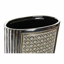 Vaso DKD Home Decor Prateado Dourado Grés (24 x 13 x 47 cm)