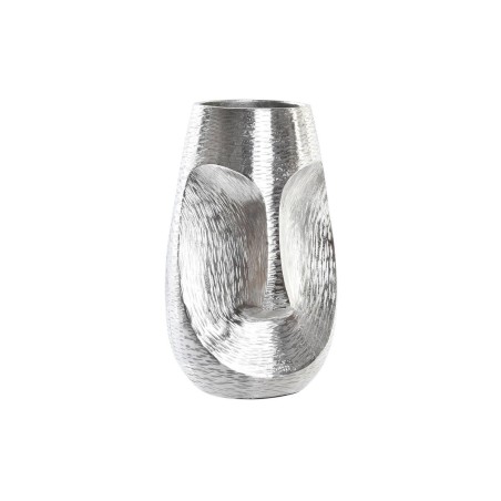 Vase DKD Home Decor Face Silver Aluminium Modern (19 x 19 x 31 cm) Vase DKD Home Decor Face Silver Aluminium Modern (19 x 19 x 31 cm)