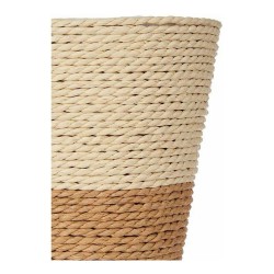 Cache-pot Ibergarden WY21-73 Marron Naturel Corde Plastique 14 x 12,5 x 14 cm 14 x 14 x 14 cm