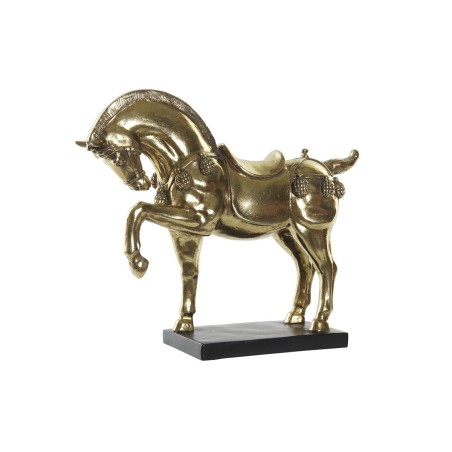Figura Decorativa DKD Home Decor 29 x 9 x 25 cm Cavalo Preto Dourado Figura Decorativa DKD Home Decor 29 x 9 x 25 cm Cavalo Preto Dourado