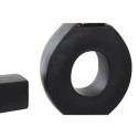 Figura Decorativa DKD Home Decor 4 Preto Dourado Resina Macaco Tropical (50 x 4,6 x 22,5 cm)