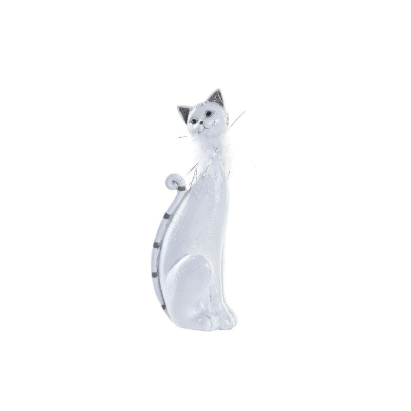 Figura Decorativa DKD Home Decor Branco Gato Romântico 30 x 40 cm 9 x 9 x 24 cm