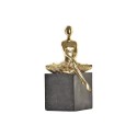 Figura Decorativa DKD Home Decor Bailarina Dourado Resina Cinzento escuro (21,5 x 23 x 32 cm)