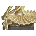 Figura Decorativa DKD Home Decor Bailarina Dourado Resina Cinzento escuro (21,5 x 23 x 32 cm)