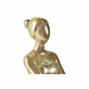 Figura Decorativa DKD Home Decor Bailarina Dourado Resina Cinzento escuro (21,5 x 23 x 32 cm)