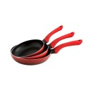 Conjunto de Frigideiras Quid Tokio Vermelho Metal (3 pcs)