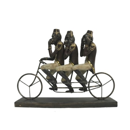 Statua Decorativa DKD Home Decor Scimmia Triciclo Nero Dorato Metallo Resina Coloniale (40 x 9 x 31 cm) Statua Decorativa DKD Home Decor Scimmia Triciclo Nero Dorato Metallo Resina Coloniale (40 x 9 x 31 cm)