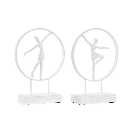 Statua Decorativa DKD Home Decor 23 x 9 x 33 cm Bianco Ballerina Classica (2 Unità) Statua Decorativa DKD Home Decor 23 x 9 x 33 cm Bianco Ballerina Classica (2 Unità)