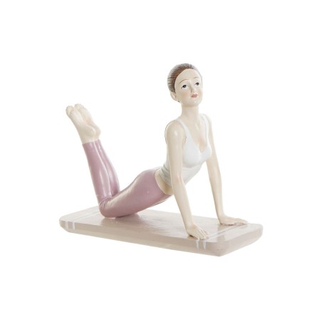 Deko-Figur DKD Home Decor Rosa Yoga Scandi 16 x 6 x 13 cm Deko-Figur DKD Home Decor Rosa Yoga Scandi 16 x 6 x 13 cm