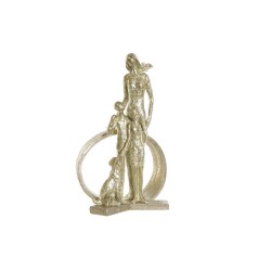 Figura Decorativa DKD Home Decor Dourado Resina Moderno Família (26 x 14,5 x 39 cm)