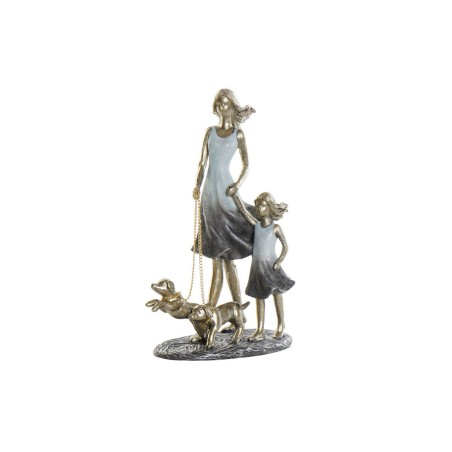 Decorative Figure DKD Home Decor 16 x 9,5 x 24 cm Blue Golden Family Decorative Figure DKD Home Decor 16 x 9,5 x 24 cm Blue Golden Family