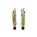 Dekorationspflanze DKD Home Decor Polyäthylen grün Burgunderrot PVC 40 x 40 x 120 cm Senf (2 Stück)