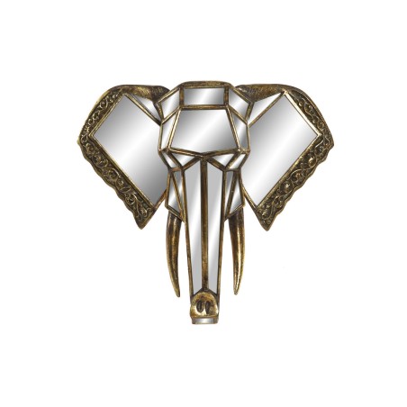 Décoration murale DKD Home Decor Miroir Eléphant Doré Résine (41 x 11 x 38 cm) Décoration murale DKD Home Decor Miroir Eléphant Doré Résine (41 x 11 x 38 cm)