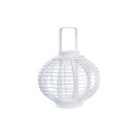 Lantaarn DKD Home Decor Cristal Branco Bambu (35 x 35 x 29 cm)