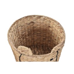 Basket DKD Home Decor Tropical animals Rushes (35 x 35 x 35 cm) (4 Units)