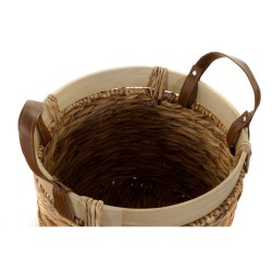 Korb-Set DKD Home Decor Bambus Tropical 40 x 40 x 24 cm