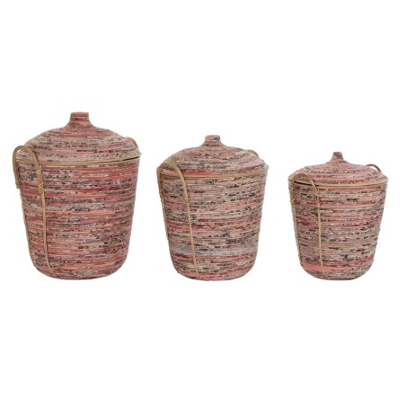 Korb-Set DKD Home Decor Rattan (51 x 51 x 67 cm) Korb-Set DKD Home Decor Rattan (51 x 51 x 67 cm)