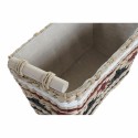Conjunto de Cestas DKD Home Decor Poliéster Colonial Fibra (39 x 27 x 24 cm)