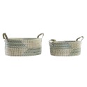 Conjunto de Cestas DKD Home Decor Tropical (45 x 35 x 18 cm)