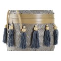 Juego de Cestas DKD Home Decor 39 x 39 x 55 cm Bambú Flecos Boho