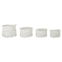 Juego de Cestas DKD Home Decor Blanco Negro Boho 36 x 36 x 33 cm (4 Piezas)