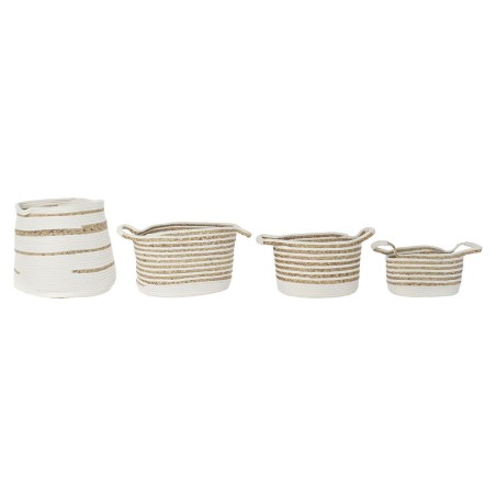 Set de basket DKD Home Decor 36 x 36 x 34 cm Boho (4 Pièces) Set de basket DKD Home Decor 36 x 36 x 34 cm Boho (4 Pièces)