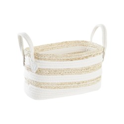 Cabaz DKD Home Decor 33 x 16 x 19 cm Fibra natural
