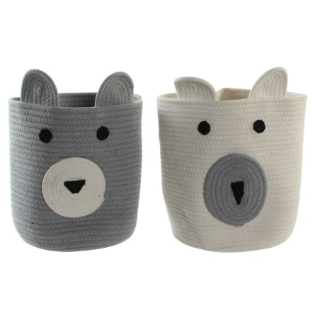 Cesta DKD Home Decor Poliéster Infantil Oso (25 x 25 x 37 cm) (2 Unidades) Cesta DKD Home Decor Poliéster Infantil Oso (25 x 25 x 37 cm) (2 Unidades)