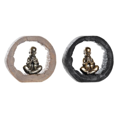 Figura Decorativa DKD Home Decor Negro Dorado Monje Oriental 20,8 x 6,5 x 18,5 cm (2 Unidades) Figura Decorativa DKD Home Decor Negro Dorado Monje Oriental 20,8 x 6,5 x 18,5 cm (2 Unidades)