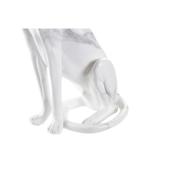 Figura Decorativa DKD Home Decor Cinzento Branco Leopardo Resina Mármore (25 x 18 x 41 cm)