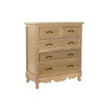 Cómoda DKD Home Decor 78,5 x 38 x 90 cm Abeto Natural Romântico Madeira MDF