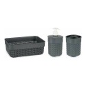 Set da Bagno Berilo Antracite Plastica