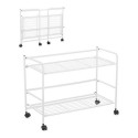 Estantes Confortime Branco Ferro Dobrável Com rodas (67 x 30 x 44,8 cm)