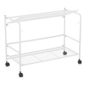 Estantes Confortime Branco Ferro Dobrável Com rodas (67 x 30 x 44,8 cm)