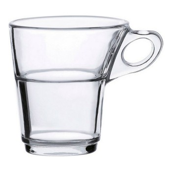 Set di 6 Tazze da Caffè Duralex Caprice Trasparente Cristallo 90 ml 900 ml 6 Pezzi (6 Unità)