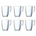 Set of Mugs Luminarc Nuevo Transparent Glass 320 ml (6 Pieces)