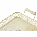 Set of trays DKD Home Decor Pink Metal Aluminium 8 cm 40 x 21 x 8 cm (3 Units)