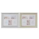 Marco de Fotos DKD Home Decor Dorado Plateado Aluminio Cristal Poliestireno Tradicional 47 x 2 x 40 cm (2 Unidades)