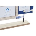 Cornice Portafoto DKD Home Decor Legno Cristallo Legno MDF Mediterraneo Pesci (40,5 x 6 x 27 cm)