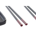 Set de Sushi DKD Home Decor Negro Bambú Gres (31,3 x 19,3 x 2,7 cm)