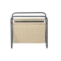 Porte-revues DKD Home Decor 39 x 26 x 36 cm Naturel Noir Métal