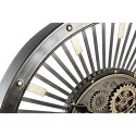 Reloj de Pared DKD Home Decor Negro Dorado Hierro Vintage 65 x 6,7 x 65 cm