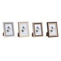 Cornice Portafoto DKD Home Decor Grigio Beige Marrone Bianco Tropicale Legno MDF (15 x 1,5 x 20 cm) (4 Unità)