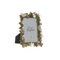 Cornice Portafoto DKD Home Decor Cristallo Dorato Resina Farfalle Shabby Chic (15,7 x 1,8 x 24,8 cm)