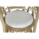 Sillón de jardín DKD Home Decor Blanco Marrón Natural 92 x 66 x 145 cm 86 x 51 x 145 cm 88 x 60 x 146 cm