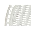 Poltrona da giardino DKD Home Decor Bianco Poliestere Metallo 30 x 40 cm 96 x 66 x 145 cm 96 x 66 x 140 cm